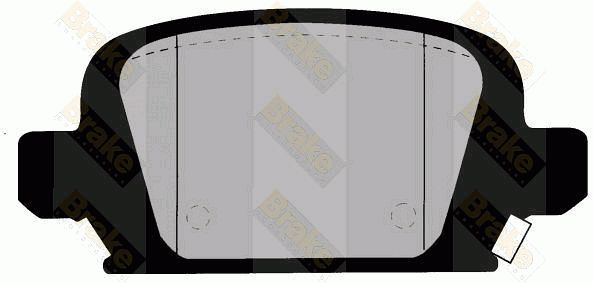 BRAKE ENGINEERING Комплект тормозных колодок, дисковый тормоз PA1416